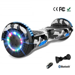 Black Camouflage 6.5" Premium Segway Hoverboard With Led Wheels