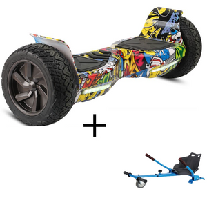 BUNDLE Sale!  8.5" All Terrain Hoverboard +Premium HoverKart