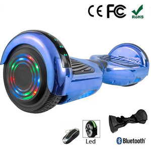 2023 Blue 6.5" Chrome Led Wheel Hoverboard